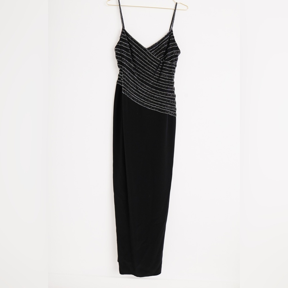 Vintage Bob Mackie beaded gown size 6 sequin black tie